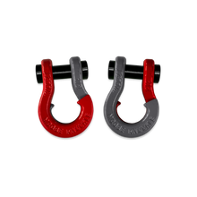 Load image into Gallery viewer, Jowl SxS Recovery Split Shackle 1/2 Flame Red and Gun Gray Combo Moose Knuckle Offroad
