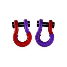 Load image into Gallery viewer, Jowl SxS Recovery Split Shackle 1/2 Flame Red and Grape Escape Combo Moose Knuckle Offroad