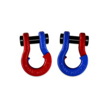 Load image into Gallery viewer, Jowl SxS Recovery Split Shackle 1/2 Flame Red and Blue Balls Combo Moose Knuckle Offroad
