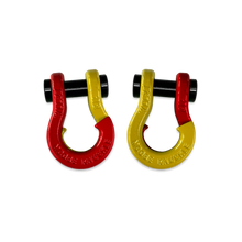 Load image into Gallery viewer, Jowl SxS Recovery Split Shackle 1/2 Flame Red and Detonator Yellow Combo Moose Knuckle Offroad