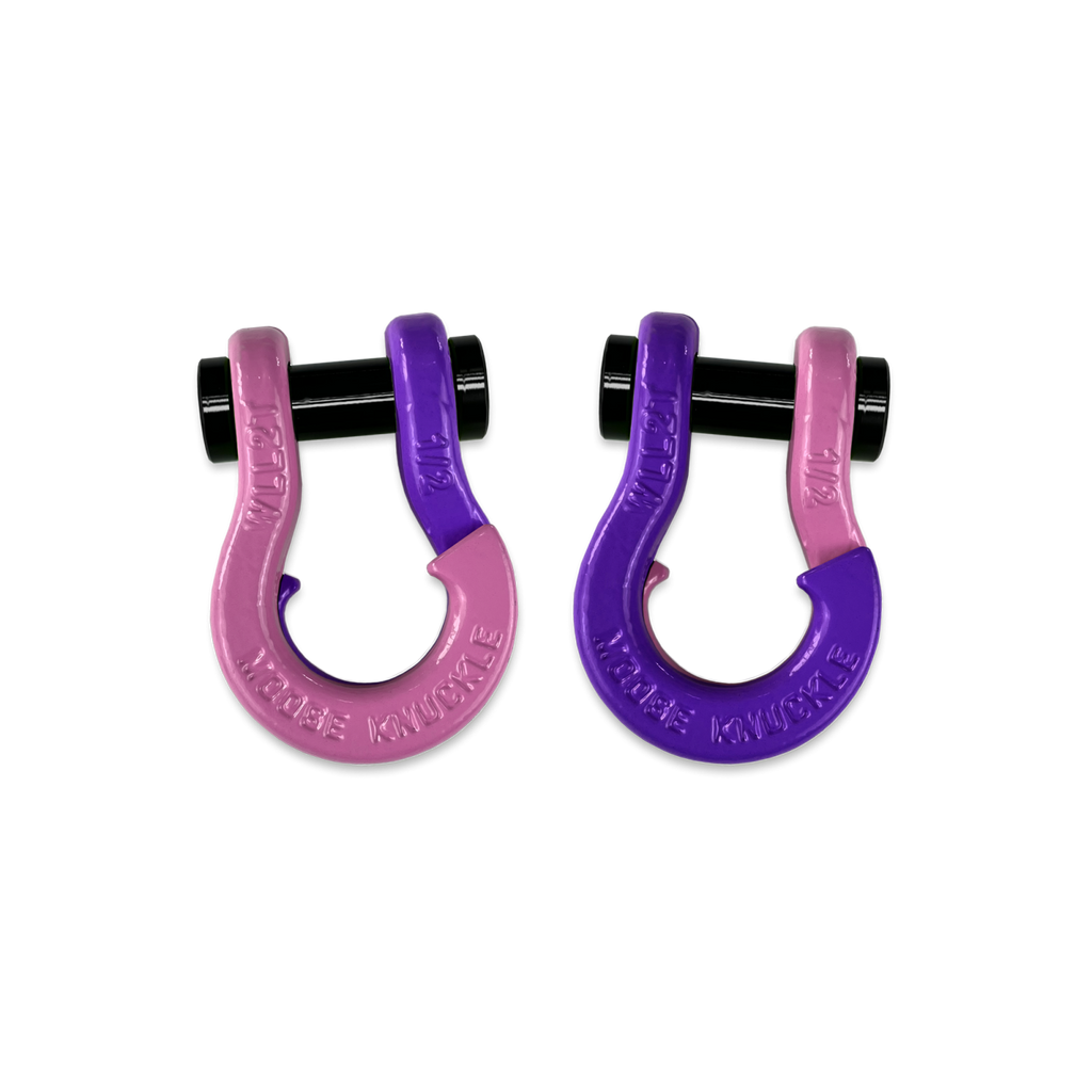 Jowl SxS Recovery Split Shackle 1/2 Pretty Pink and Grape Escape Combo Moose Knuckle Offroad
