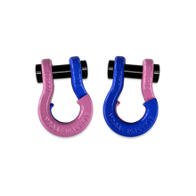 Load image into Gallery viewer, Jowl SxS Recovery Split Shackle 1/2 Pretty Pink and Blue Balls Combo Moose Knuckle Offroad