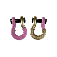 Load image into Gallery viewer, Jowl SxS Recovery Split Shackle 1/2 Pretty Pink and Brass Knuckle Combo Moose Knuckle Offroad