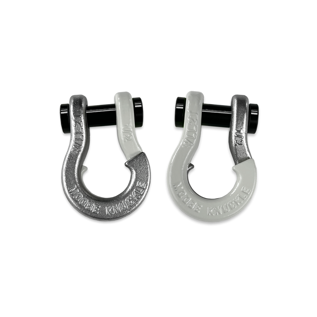 Jowl SxS Recovery Split Shackle 1/2 Nice Gal and Pure White Combo Moose Knuckle Offroad