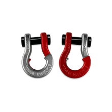 Load image into Gallery viewer, Jowl SxS Recovery Split Shackle 1/2 Nice Gal and Flame Red Combo Moose Knuckle Offroad