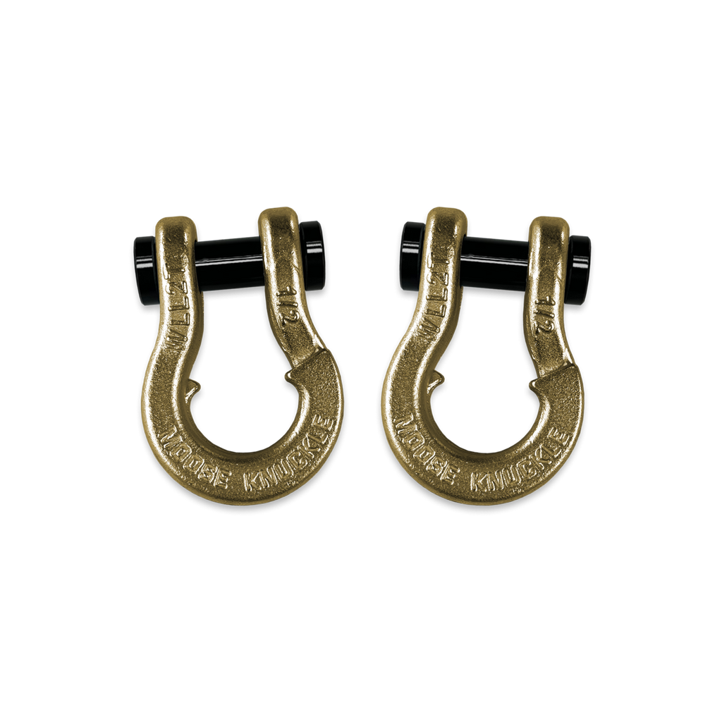 Jowl SxS Recovery Split Shackle 1/2 Brass Knuckle and Brass Knuckle Combo Moose Knuckle Offroad