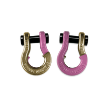 Load image into Gallery viewer, Jowl SxS Recovery Split Shackle 1/2 Brass Knuckle and Pretty Pink Combo Moose Knuckle Offroad