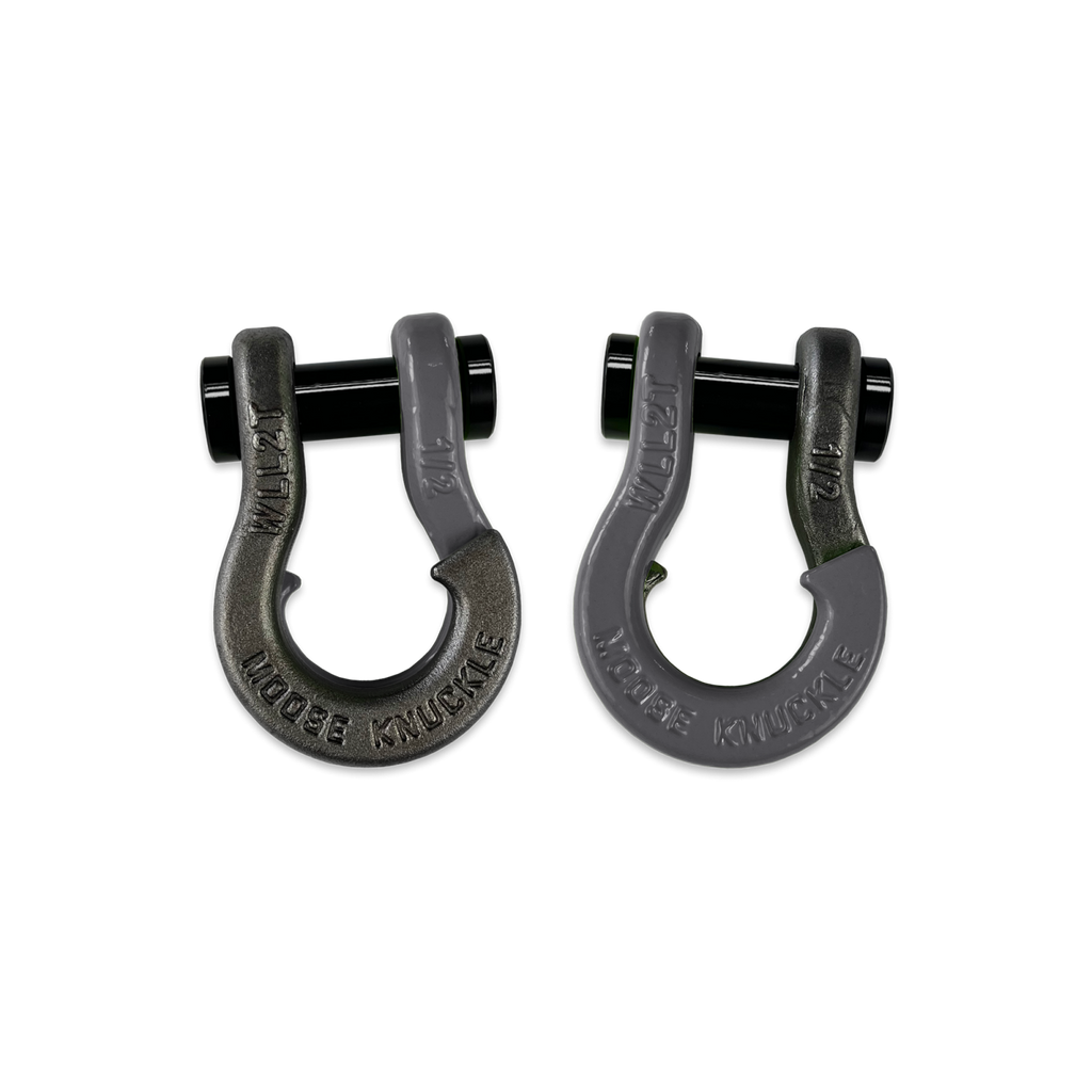 Jowl SxS Recovery Split Shackle 1/2 Raw Dog and Gun Gray Combo Moose Knuckle Offroad