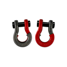 Load image into Gallery viewer, Jowl SxS Recovery Split Shackle 1/2 Raw Dog and Flame Red Combo Moose Knuckle Offroad