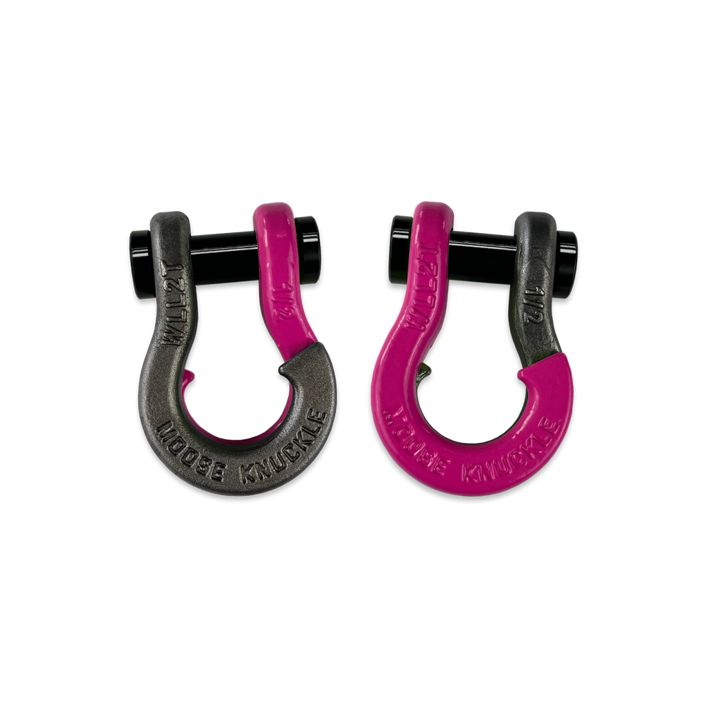 Jowl SxS Recovery Split Shackle 1/2 Raw Dog and Pogo Pink Combo Moose Knuckle Offroad