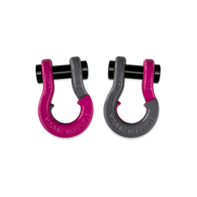 Load image into Gallery viewer, Jowl SxS Recovery Split Shackle 1/2 Pogo Pink and Gun Gray Combo Moose Knuckle Offroad