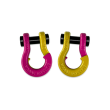 Load image into Gallery viewer, Jowl SxS Recovery Split Shackle 1/2 Pogo Pink and Detonator Yellow Combo Moose Knuckle Offroad