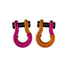 Load image into Gallery viewer, Jowl SxS Recovery Split Shackle 1/2 Pogo Pink and Obscene Orange Combo Moose Knuckle Offroad