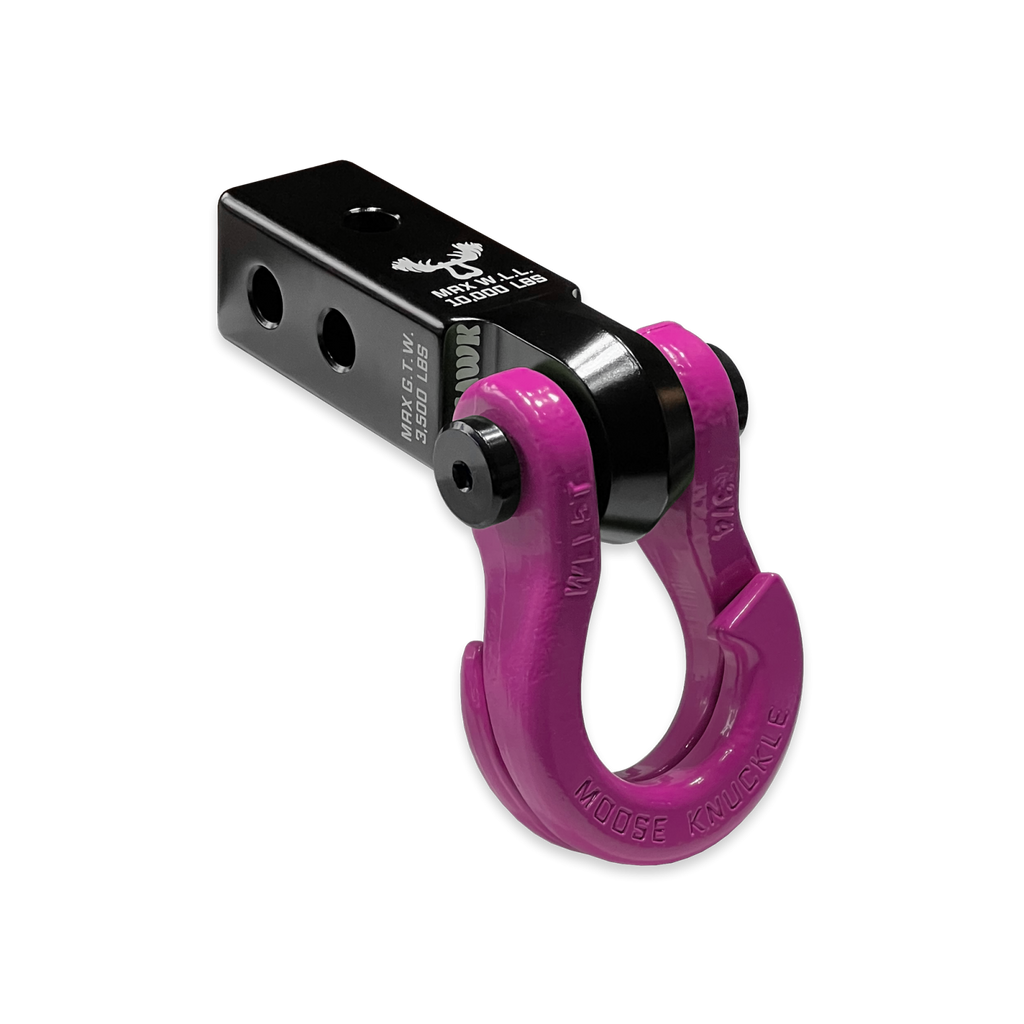 Jowl 3/4 Split Shackle and Mohawk 2.0 Receiver Combo Black Lung / Pogo Pink Moose Knuckle Offroad