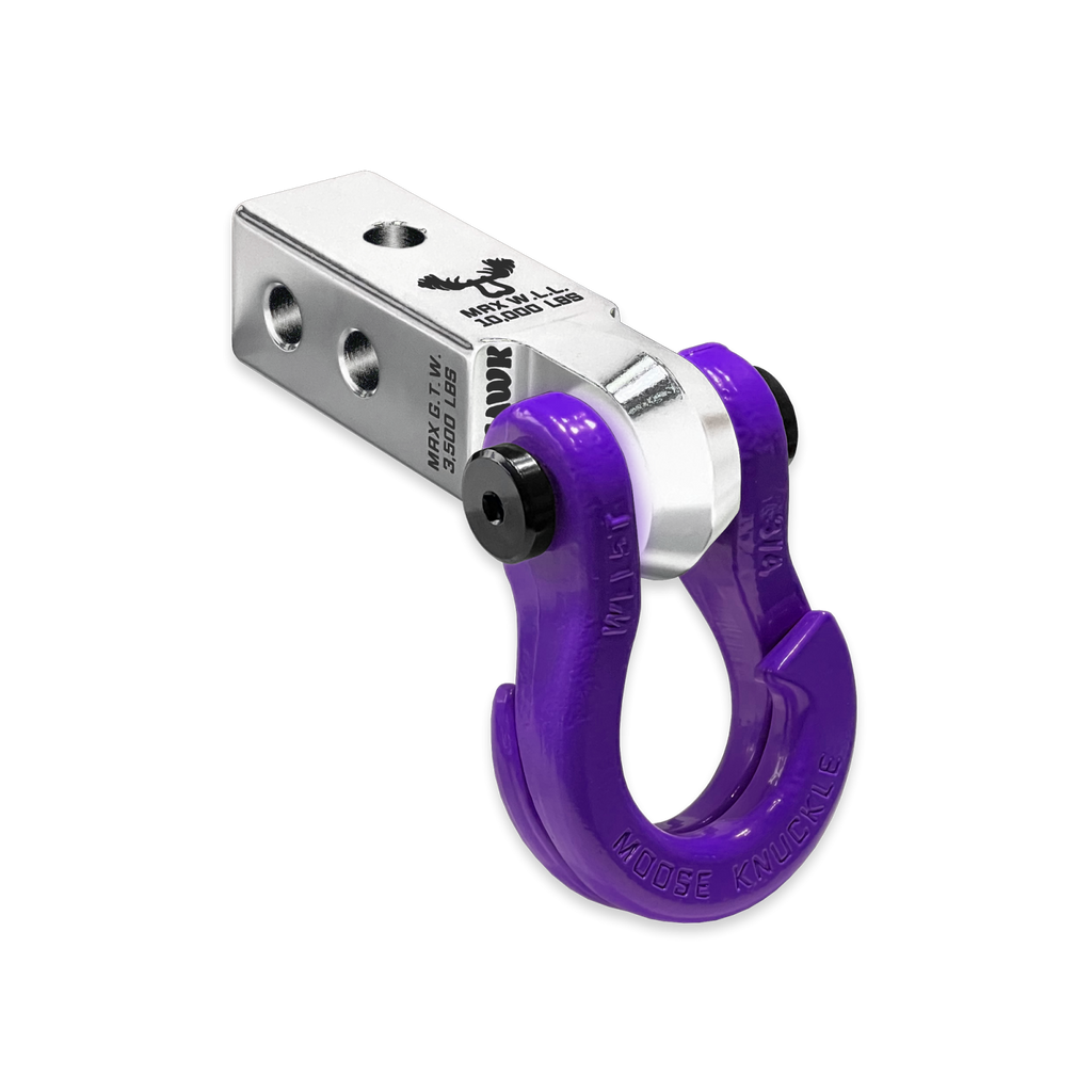Jowl 3/4 Split Shackle and Mohawk 2.0 Receiver Combo Atomic Silver / Grape Escape Moose Knuckle Offroad