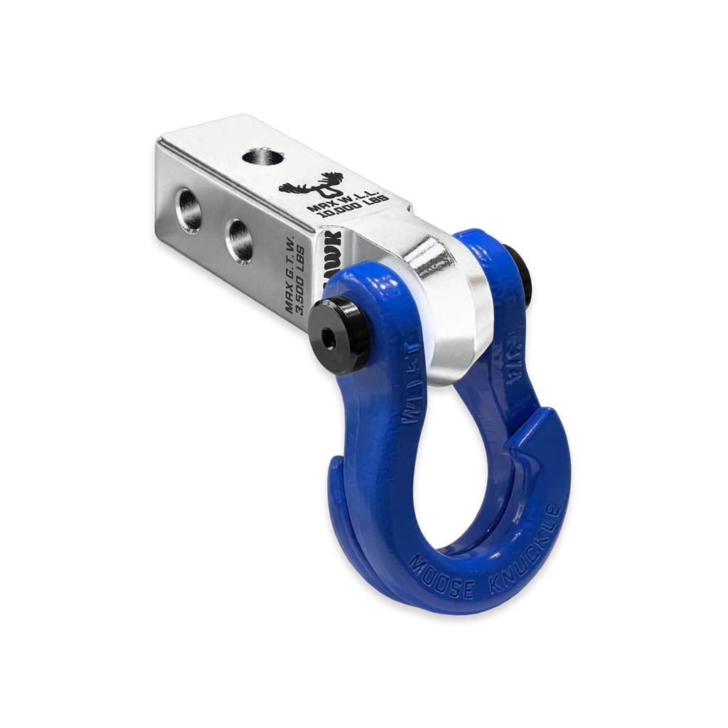 Jowl 3/4 Split Shackle and Mohawk 2.0 Receiver Combo Atomic Silver / Blue Balls Moose Knuckle Offroad