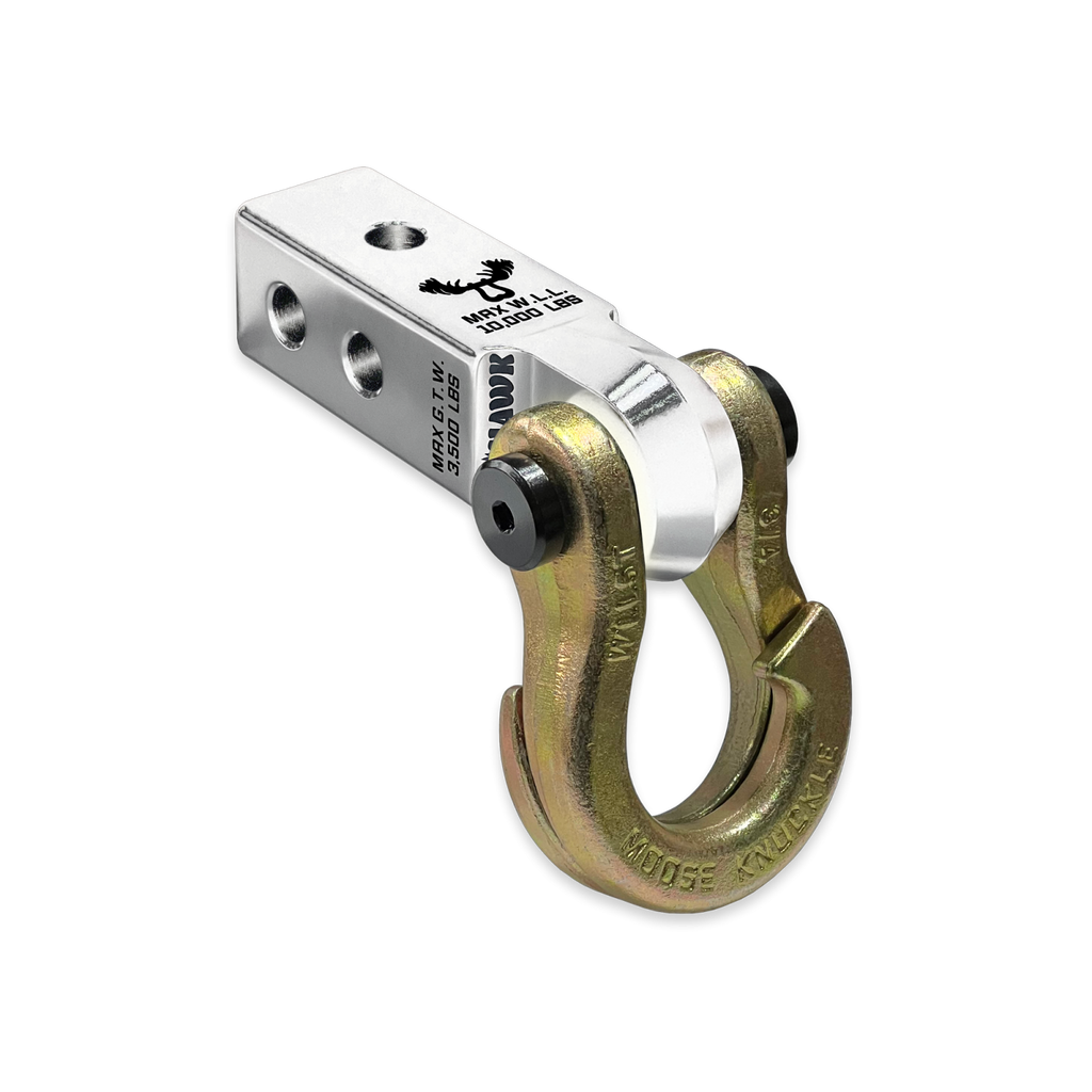 Jowl 3/4 Split Shackle and Mohawk 2.0 Receiver Combo Atomic Silver / Brass Knuckle Moose Knuckle Offroad