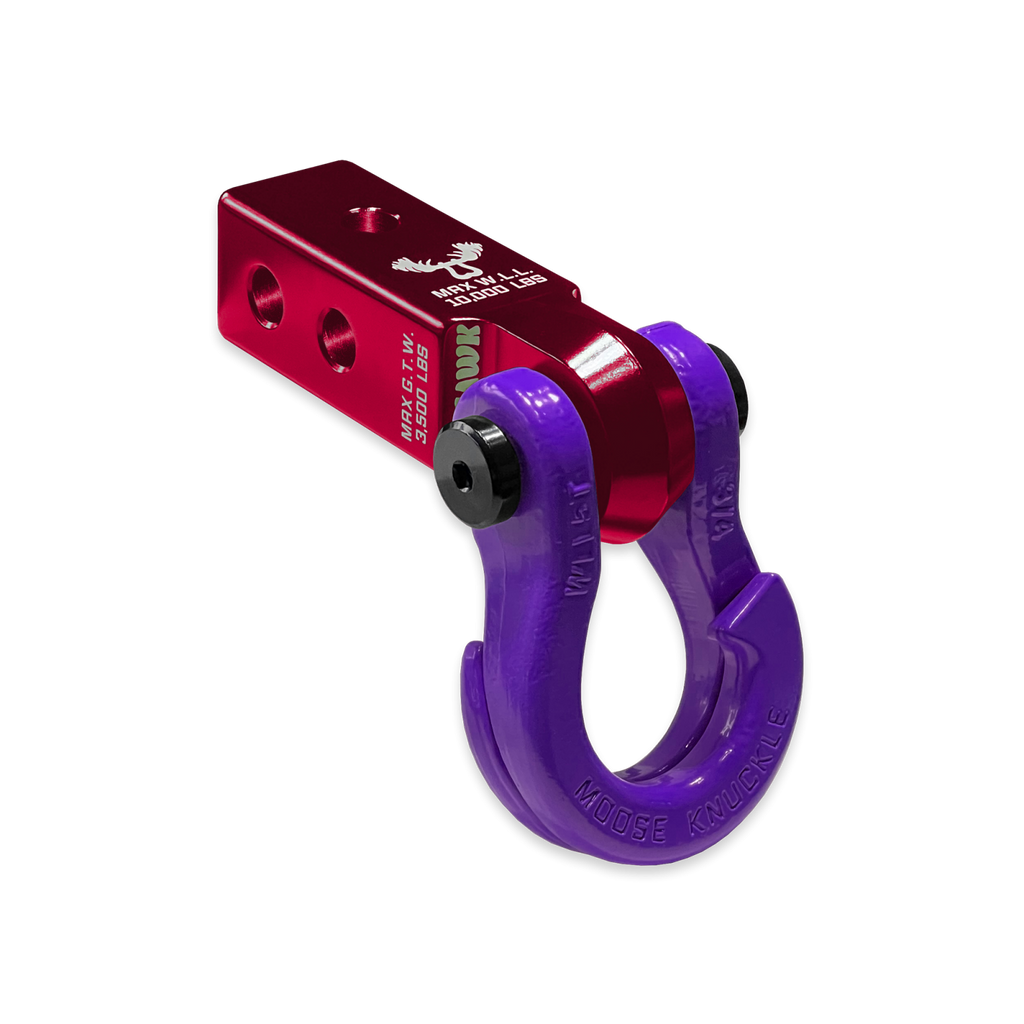 Jowl 3/4 Split Shackle and Mohawk 2.0 Receiver Combo Red Rum / Grape Escape Moose Knuckle Offroad