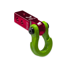 Load image into Gallery viewer, Jowl 3/4 Split Shackle and Mohawk 2.0 Receiver Combo Red Rum / Sublime Green Moose Knuckle Offroad