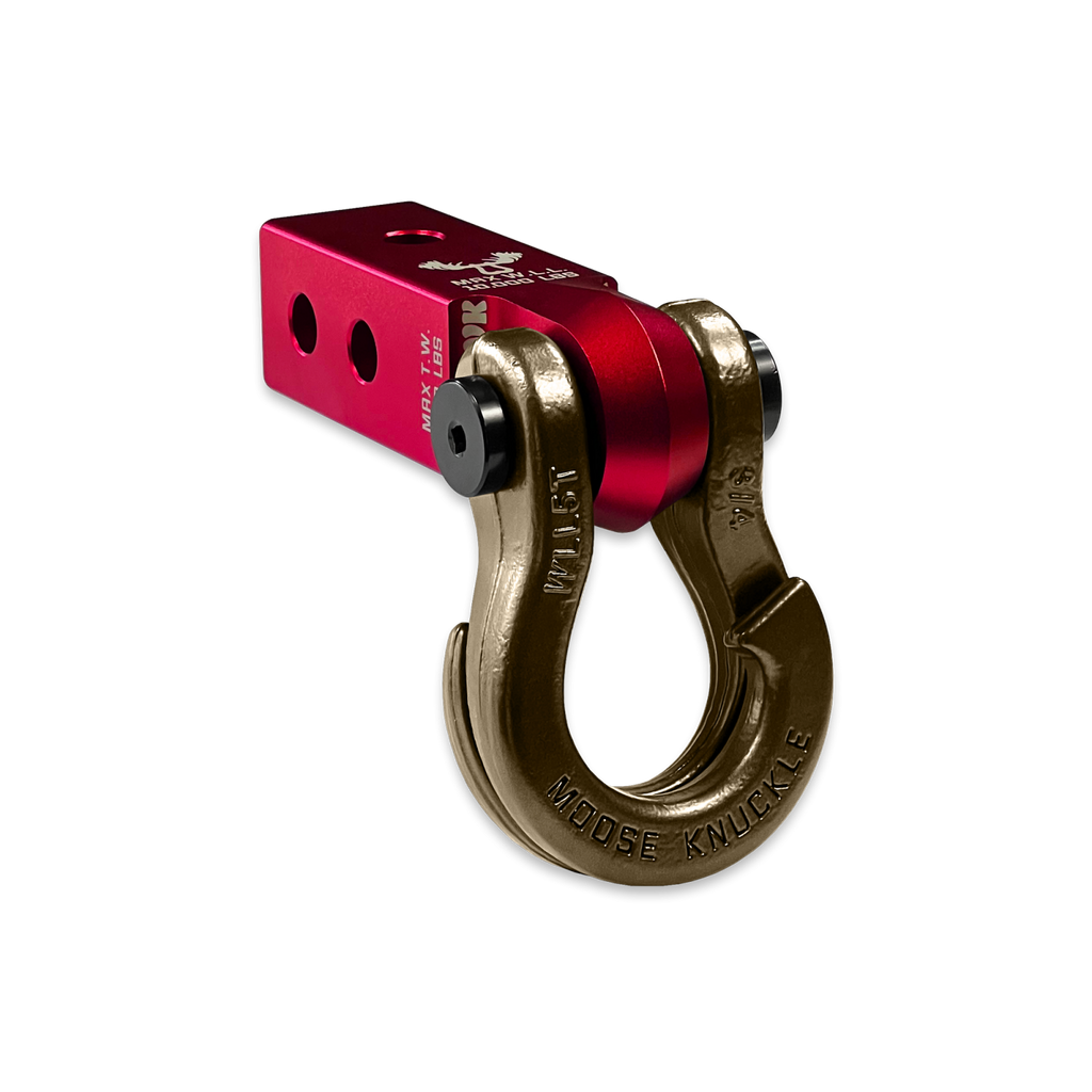 Jowl 3/4 Split Shackle and Mohawk 2.0 Receiver Combo Red Rum / Buff Bronze Moose Knuckle Offroad