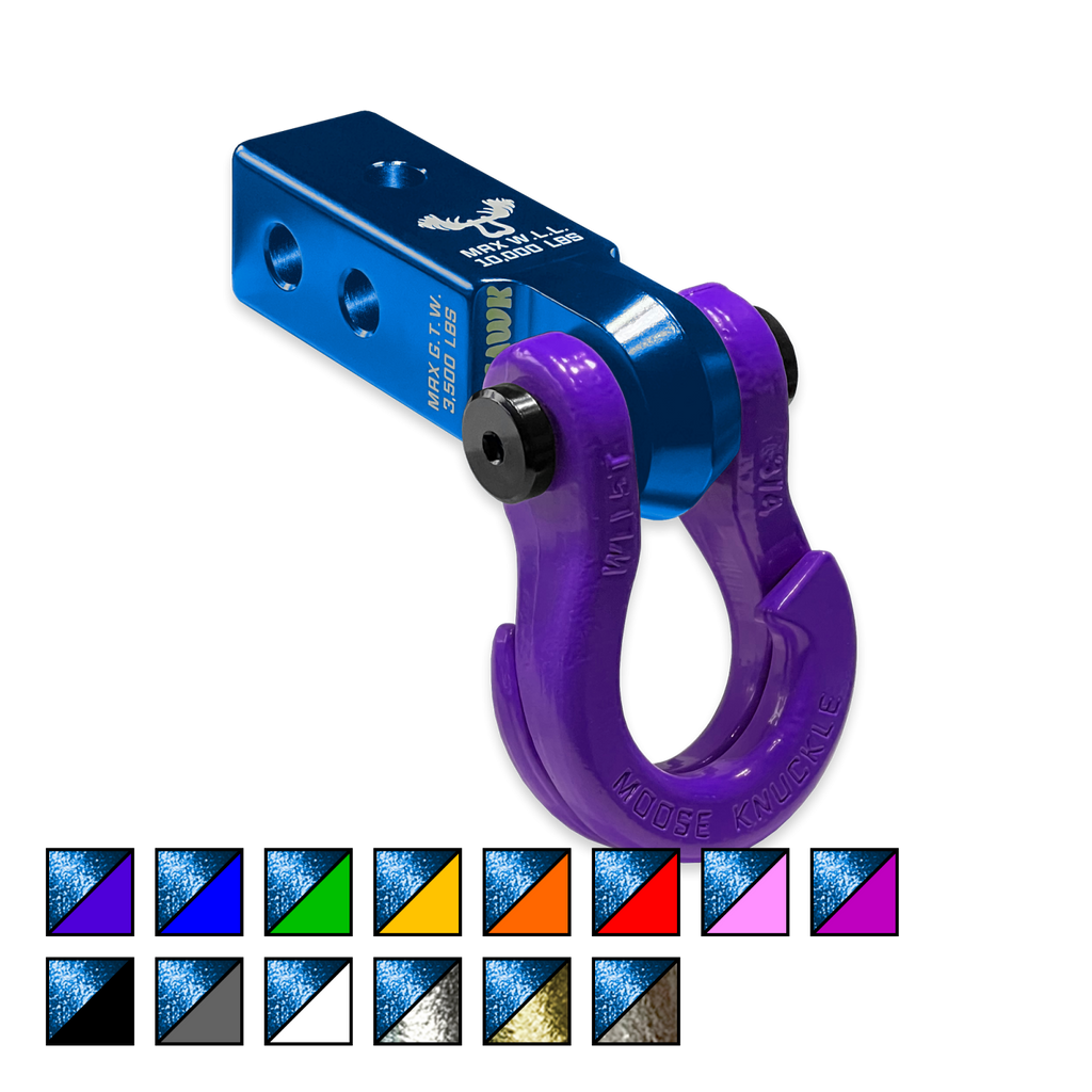 Jowl 3/4 Split Shackle and Mohawk 2.0 Receiver Combo Blue Pill / Grape Escape Moose Knuckle Offroad