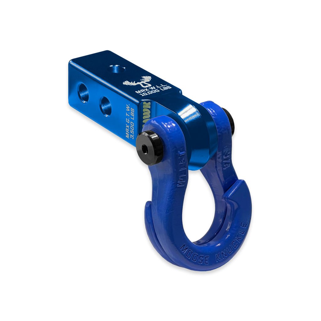 Jowl 3/4 Split Shackle and Mohawk 2.0 Receiver Combo Blue Pill / Blue Balls Moose Knuckle Offroad