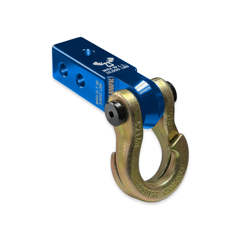 Jowl 3/4 Split Shackle and Mohawk 2.0 Receiver Combo Blue Pill / Brass Knuckle Moose Knuckle Offroad