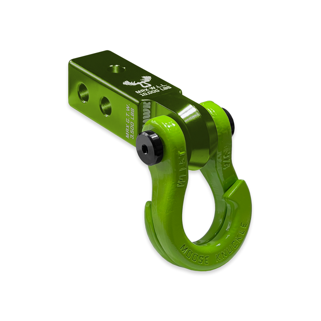 Jowl 3/4 Split Shackle and Mohawk 2.0 Receiver Combo Bean Green / Sublime Green Moose Knuckle Offroad