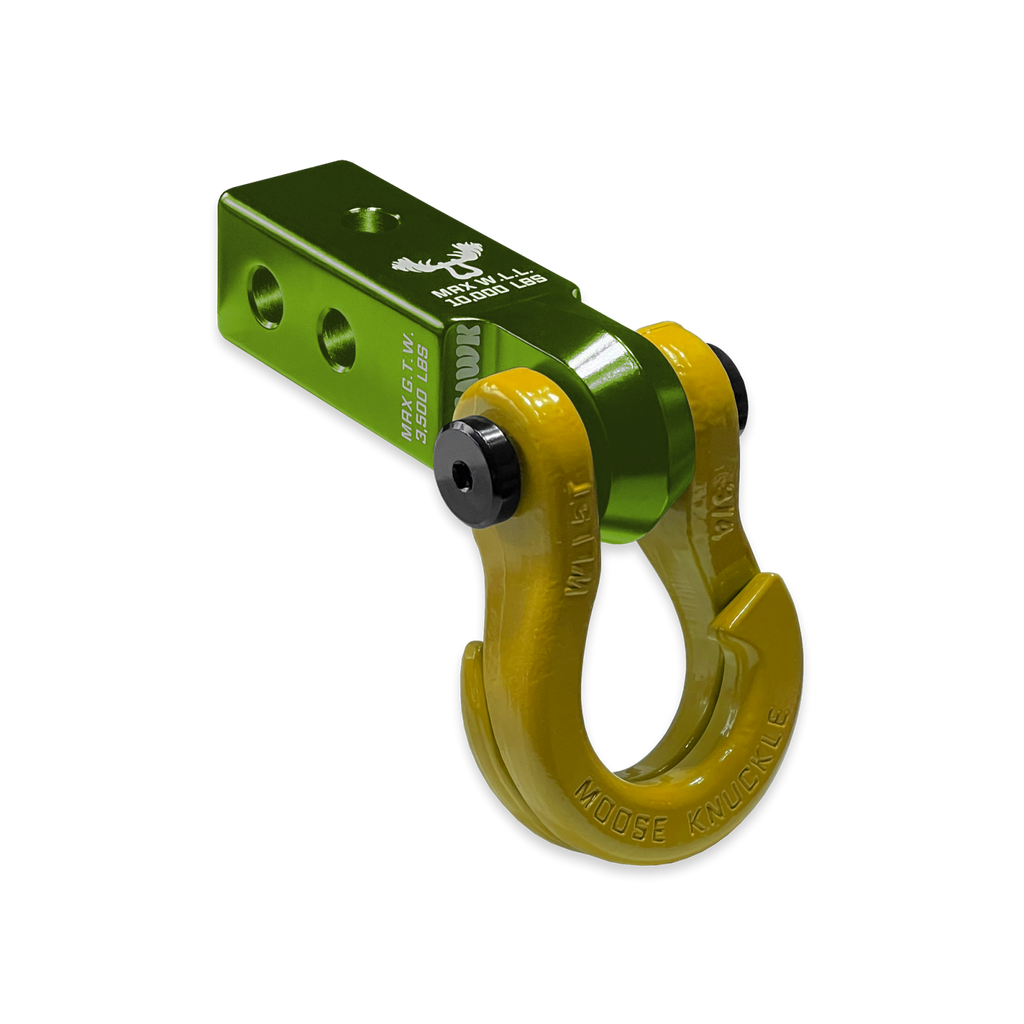 Jowl 3/4 Split Shackle and Mohawk 2.0 Receiver Combo Bean Green / Detonator Yellow Moose Knuckle Offroad