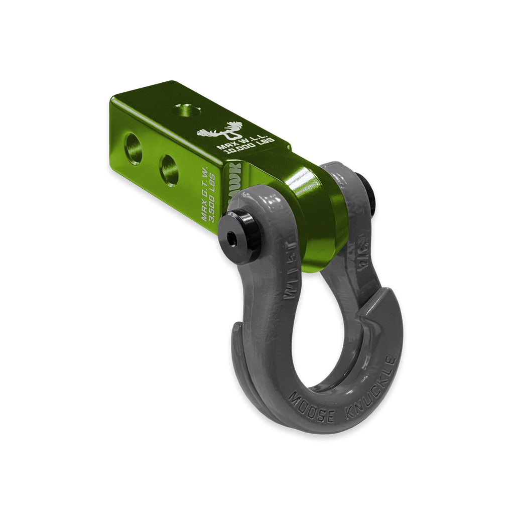 Jowl 3/4 Split Shackle and Mohawk 2.0 Receiver Combo Bean Green / Gun Gray Moose Knuckle Offroad