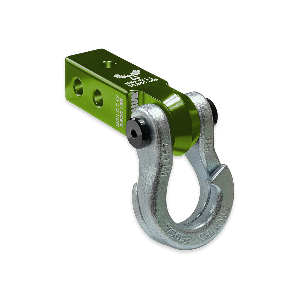 Jowl 3/4 Split Shackle and Mohawk 2.0 Receiver Combo Bean Green / Nice Gal Moose Knuckle Offroad