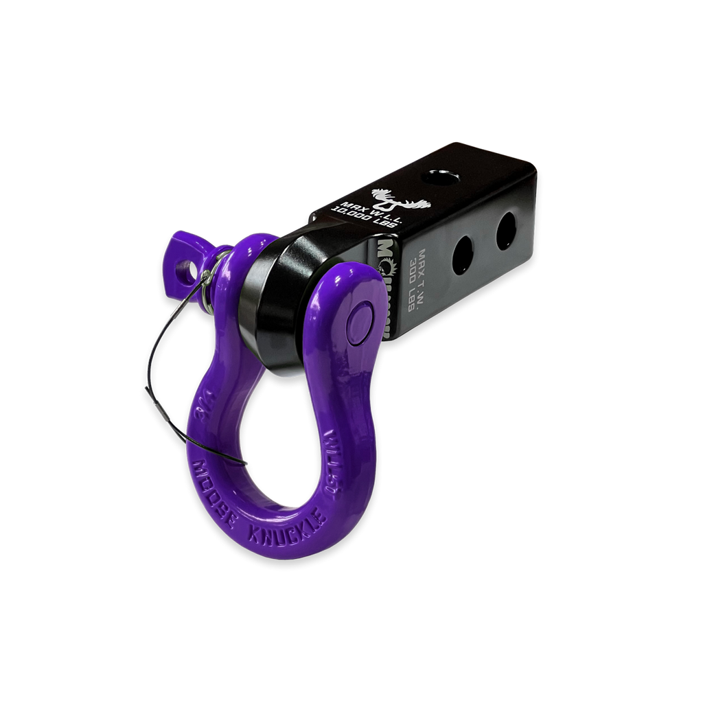 B'oh 3/4 Spin Pin Shackle and Mohawk 2.0 Receiver Combo Black Lung / Grape Escape Moose Knuckle Offroad