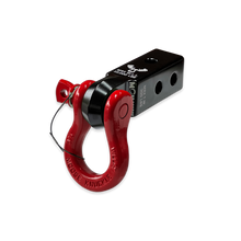 Load image into Gallery viewer, B'oh 3/4 Spin Pin Shackle and Mohawk 2.0 Receiver Combo Black Lung / Flame Red Moose Knuckle Offroad