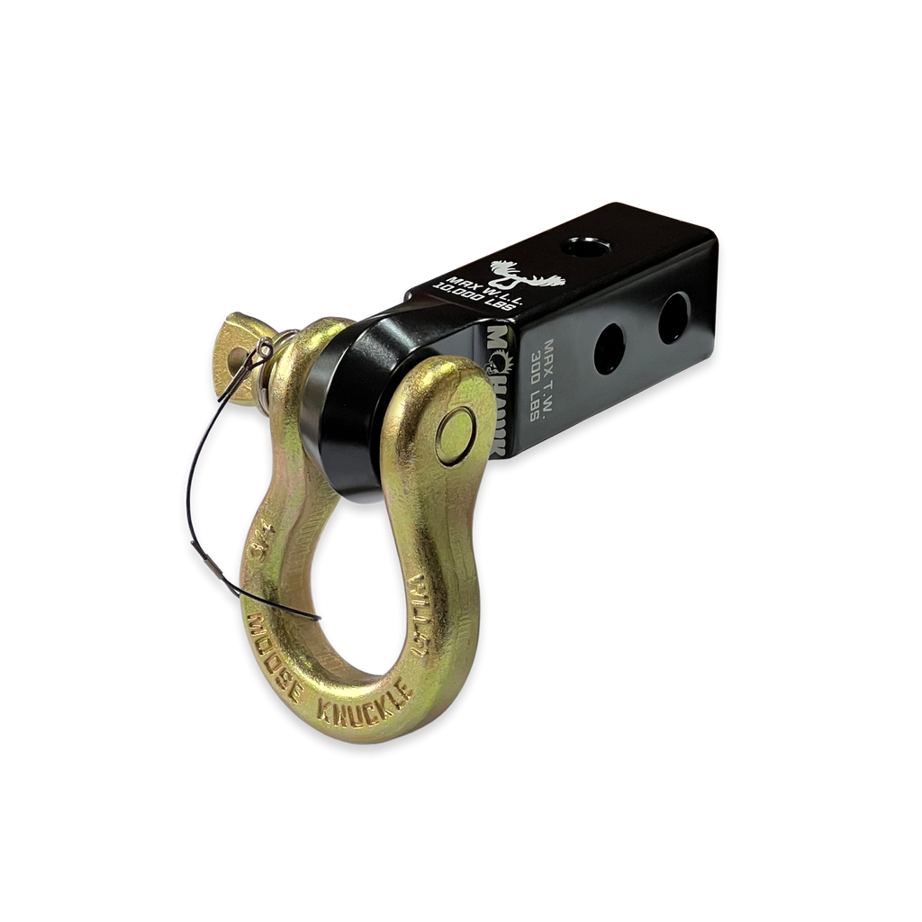 B'oh 3/4 Spin Pin Shackle and Mohawk 2.0 Receiver Combo Black Lung / Brass Knuckle Moose Knuckle Offroad