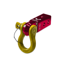 Load image into Gallery viewer, B'oh 3/4 Spin Pin Shackle and Mohawk 2.0 Receiver Combo Red Rum / Detonator Yellow Moose Knuckle Offroad