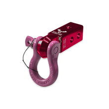 Load image into Gallery viewer, B'oh 3/4 Spin Pin Shackle and Mohawk 2.0 Receiver Combo Red Rum / Pretty Pink Moose Knuckle Offroad
