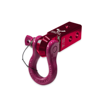 Load image into Gallery viewer, B'oh 3/4 Spin Pin Shackle and Mohawk 2.0 Receiver Combo Red Rum / Pogo Pink Moose Knuckle Offroad