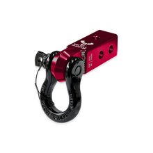 Load image into Gallery viewer, B'oh 3/4 Spin Pin Shackle and Mohawk 2.0 Receiver Combo Red Rum / Black Hole Moose Knuckle Offroad