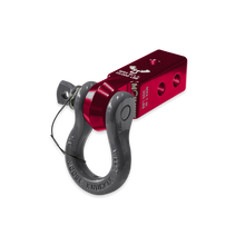 Load image into Gallery viewer, B'oh 3/4 Spin Pin Shackle and Mohawk 2.0 Receiver Combo Red Rum / Gun Gray Moose Knuckle Offroad