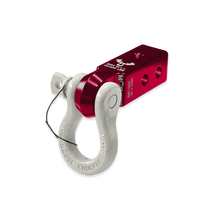Load image into Gallery viewer, B'oh 3/4 Spin Pin Shackle and Mohawk 2.0 Receiver Combo Red Rum / Pure White Moose Knuckle Offroad