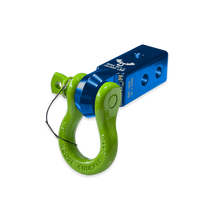 Load image into Gallery viewer, B'oh 3/4 Spin Pin Shackle and Mohawk 2.0 Receiver Combo Blue Pill / Sublime Green Moose Knuckle Offroad