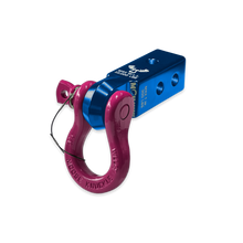 Load image into Gallery viewer, B&#39;oh 3/4 Spin Pin Shackle and Mohawk 2.0 Receiver Combo Blue Pill / Pogo Pink Moose Knuckle Offroad