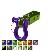 Load image into Gallery viewer, B'oh 3/4 Spin Pin Shackle and Mohawk 2.0 Receiver Combo Bean Green / Grape Escape Moose Knuckle Offroad