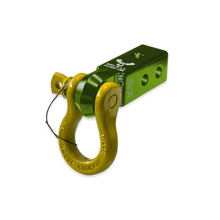 Load image into Gallery viewer, B'oh 3/4 Spin Pin Shackle and Mohawk 2.0 Receiver Combo Bean Green / Detonator Yellow Moose Knuckle Offroad