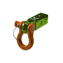 Load image into Gallery viewer, B'oh 3/4 Spin Pin Shackle and Mohawk 2.0 Receiver Combo Bean Green / Obscene Orange Moose Knuckle Offroad