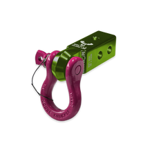 Load image into Gallery viewer, B'oh 3/4 Spin Pin Shackle and Mohawk 2.0 Receiver Combo Bean Green / Pogo Pink Moose Knuckle Offroad