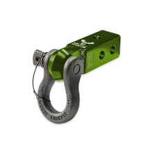 Load image into Gallery viewer, B'oh 3/4 Spin Pin Shackle and Mohawk 2.0 Receiver Combo Bean Green / Raw Dog Moose Knuckle Offroad