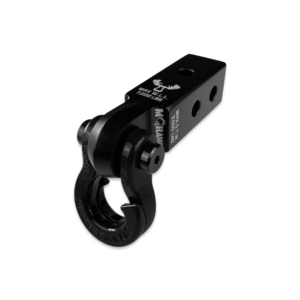 Jowl 5/8 Split Shackle and Mohawk 2.0 x 5/8 Receiver Combo Black Lung / Black Hole Moose Knuckle Offroad