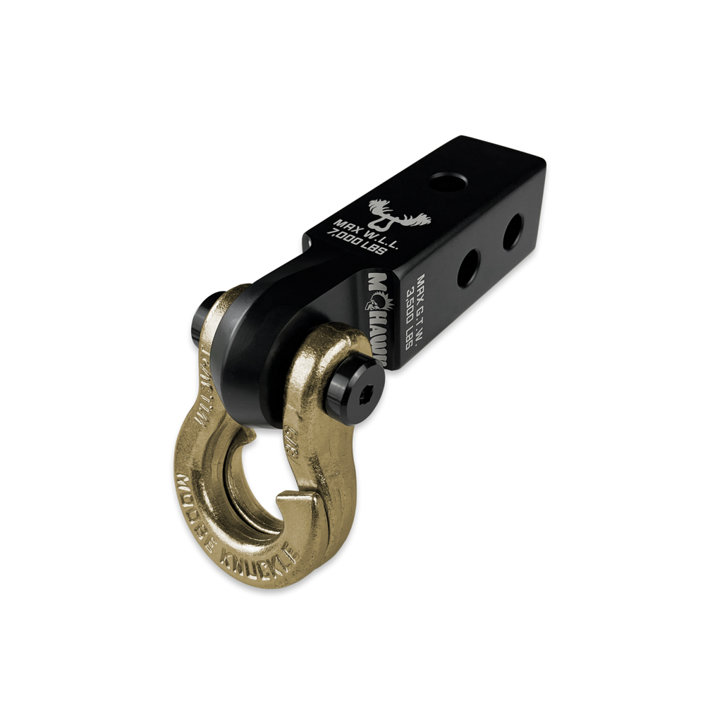 Jowl 5/8 Split Shackle and Mohawk 2.0 x 5/8 Receiver Combo Black Lung / Brass Knuckle Moose Knuckle Offroad