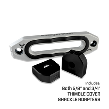 Load image into Gallery viewer, Jawse Winch Fairlead Atomic Silver / Black Hole Moose Knuckle Offroad
